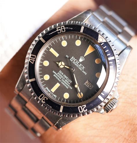 rolex stainless steel sea dweller vintage pepsi bezel automatic wristwatch|rolex sea dweller 1665.